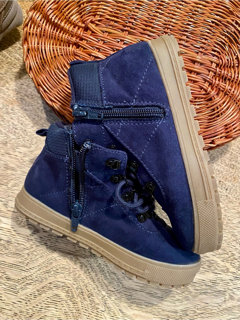 Kids (lot of 3) Suede & Leather Ankle Boots